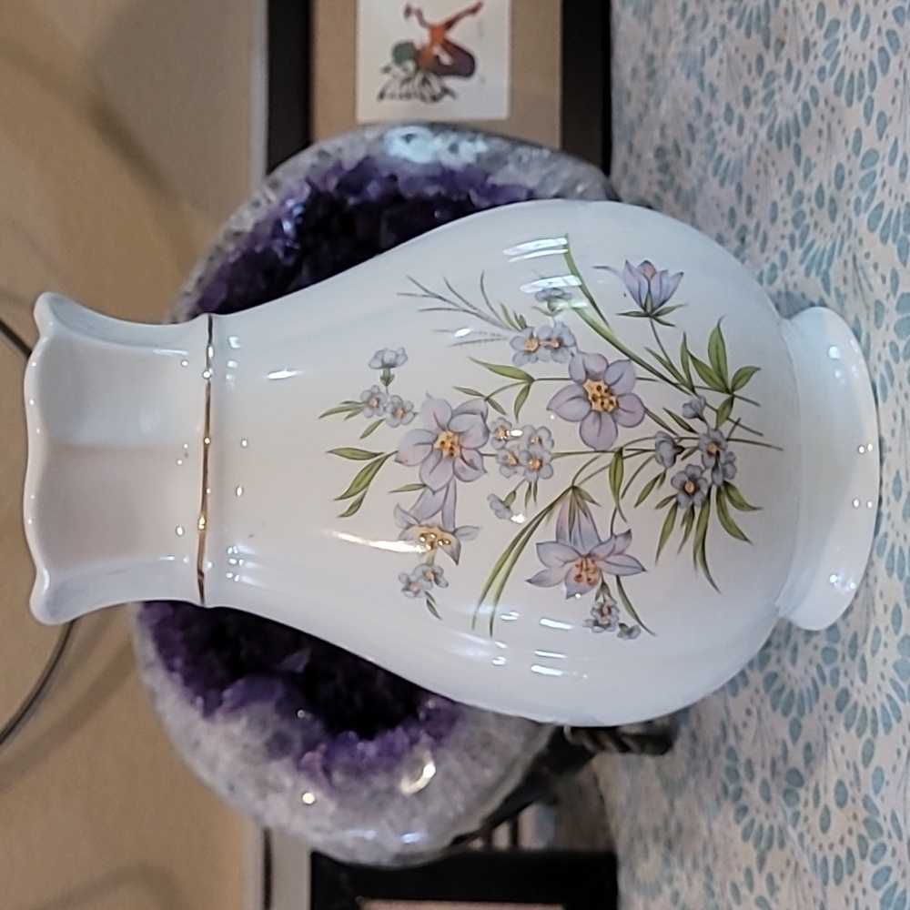 Vintage Purple flower vase